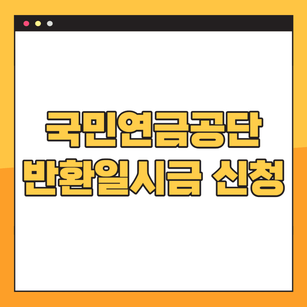 국민연금-반환일시금