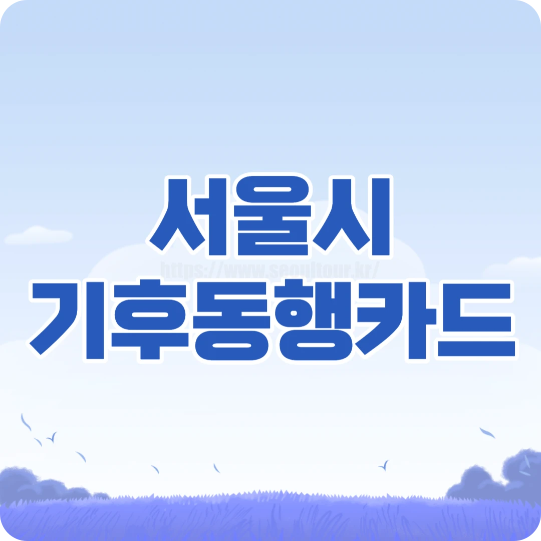 서울시 기후동행카드