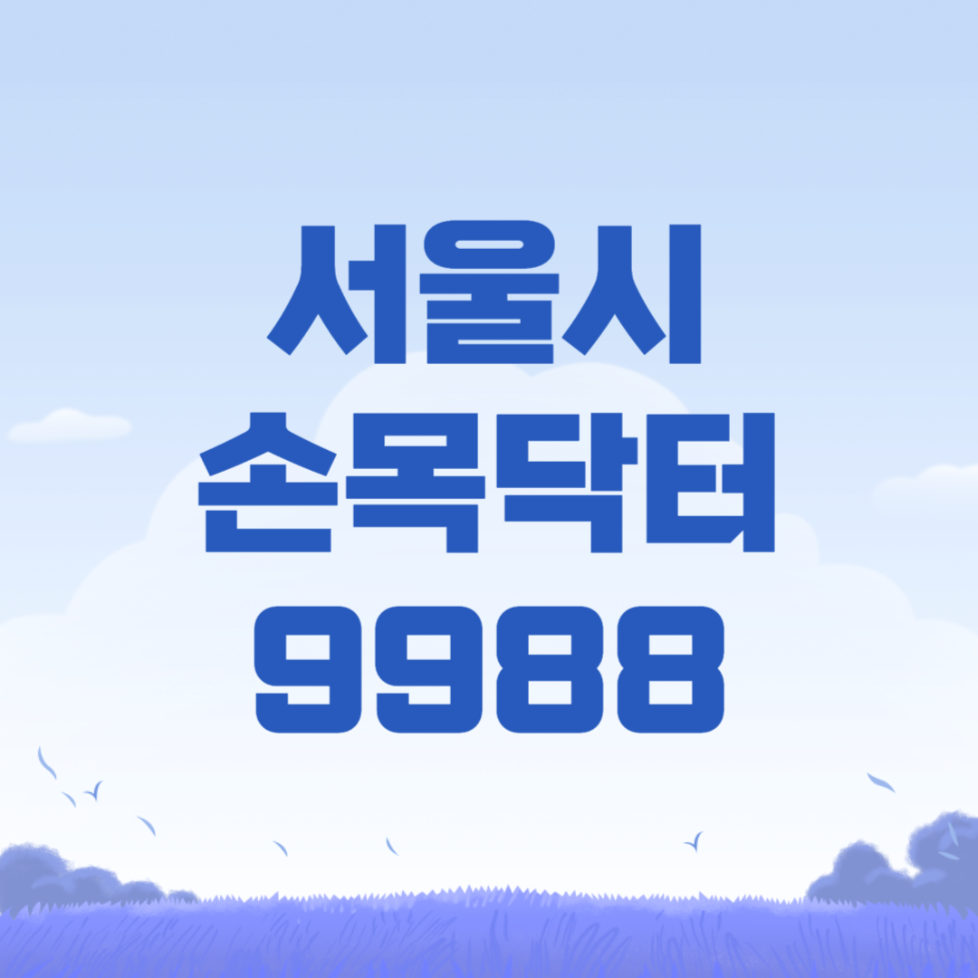 서울시 손목닥터 9988
